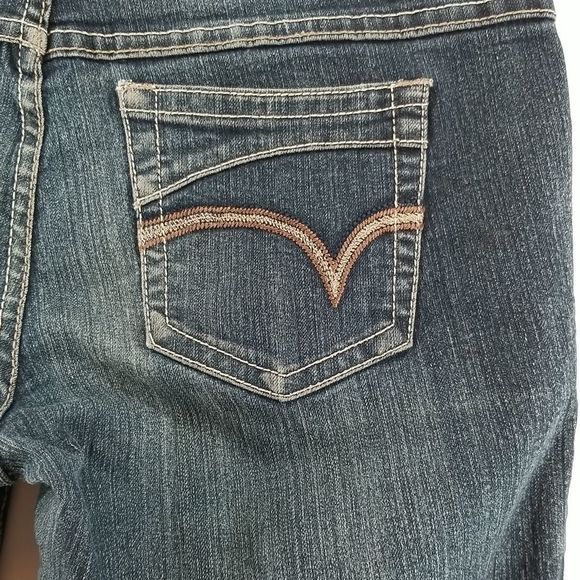 Bongo Jeans Women's Size 10 Washed Blue Low Rise Flare Leg This Is Milan - Picture 7 of 13